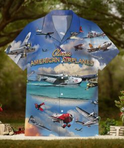 Classic American Hawaiian Airplane Shirt