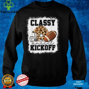 Classy Until Kickoff American Football Girl Game Day Vibes T Shirt