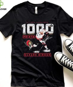 Claude Giroux Ottawa Senators 1,000 Career Points Shirt 4 Claude Giroux Ottawa Senators 1,000 Career Points Shirt