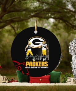 Clay Matthews III And Aaron Kampman Packers Thank You For The Memories Signatures Ornament