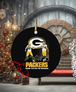 Clay Matthews III And Aaron Kampman Packers Thank You For The Memories Signatures Ornament