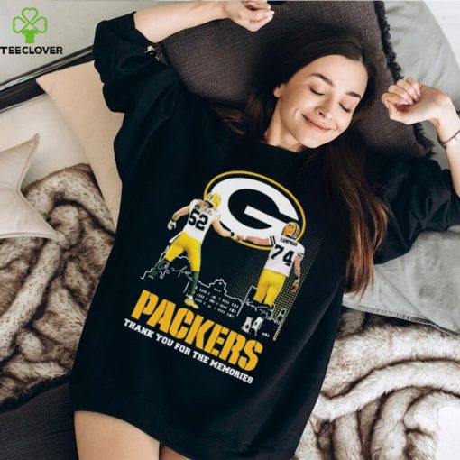 Clay Matthews III And Aaron Kampman Packers Thank You For The Memories Signatures Shirt
