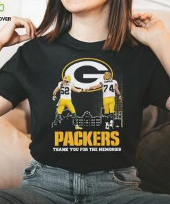 Clay Matthews III And Aaron Kampman Packers Thank You For The Memories Signatures Shirt
