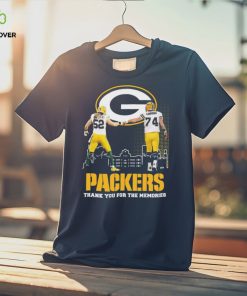 Clay Matthews III And Aaron Kampman Packers Thank You For The Memories Signatures Shirt
