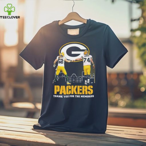 Clay Matthews III And Aaron Kampman Packers Thank You For The Memories Signatures Shirt