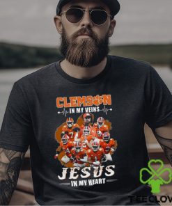 Clemson In My Veins Jesus In My Heart T Shirt