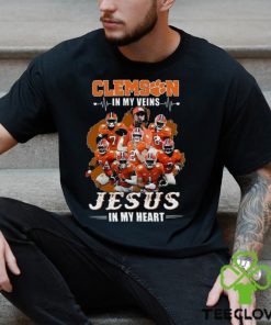 Clemson In My Veins Jesus In My Heart T Shirt