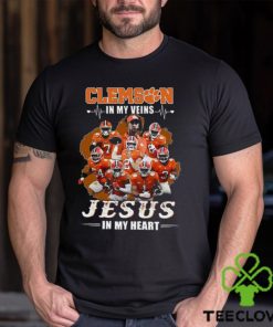 Clemson In My Veins Jesus In My Heart T Shirt