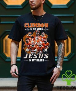 Clemson In My Veins Jesus In My Heart T Shirt