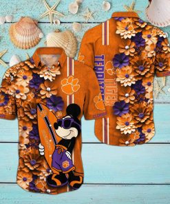 Clemson Tigers Aloha Mick Pattern Hawaiian Shirt For Fans