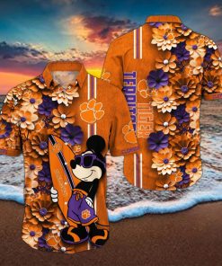 Clemson Tigers Aloha Mick Pattern Hawaiian Shirt For Fans