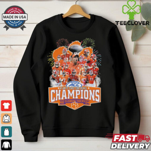 Clemson Tigers Atlantic Coast Conference Champions 2024 T Shirt