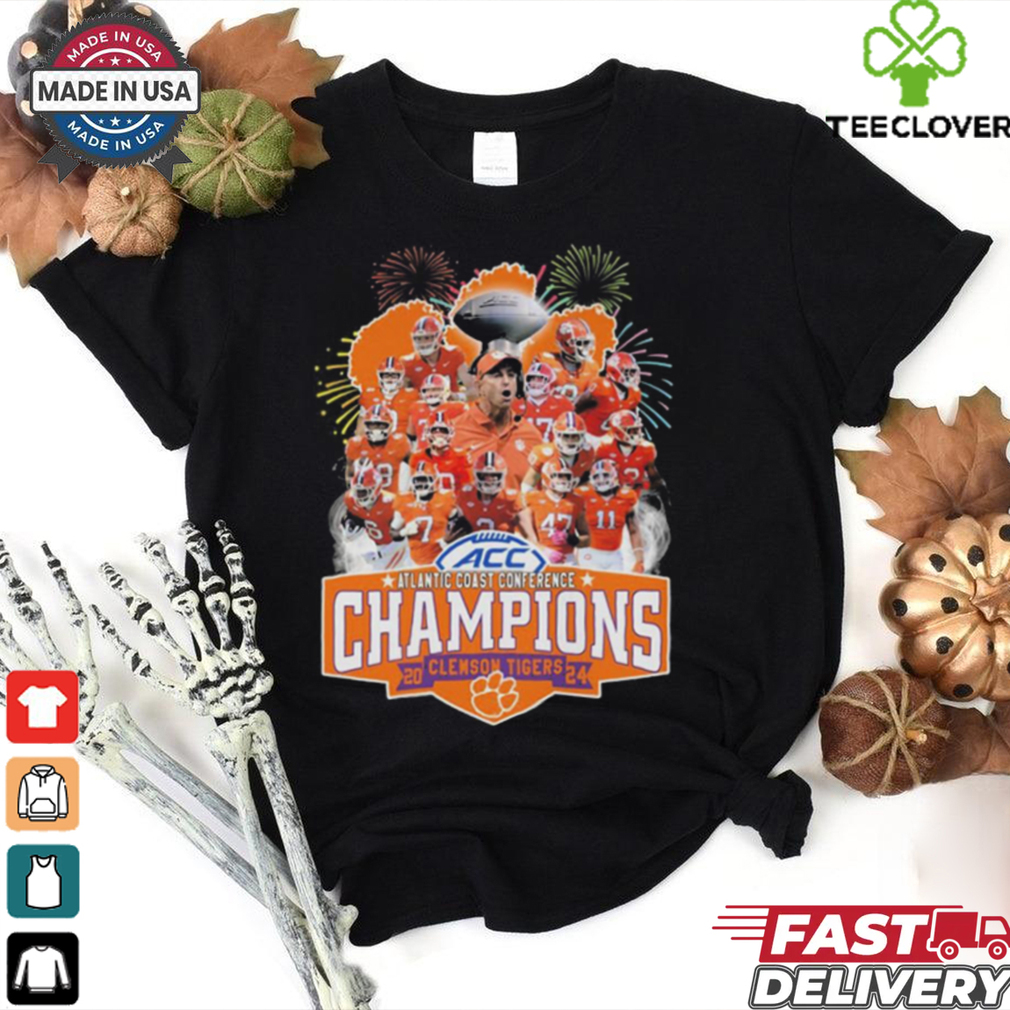 Clemson Tigers Atlantic Coast Conference Champions 2024 T Shirt Clemson Tigers Atlantic Coast Conference Champions 2024 T Shirt