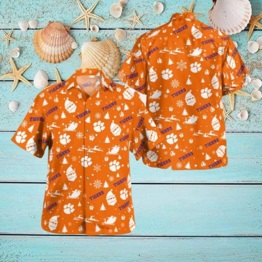 Clemson Tigers Christmas Hawaiian Shirt Beach Gift Fans For Men And Women