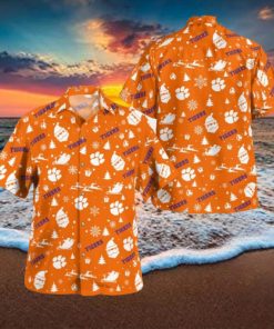 Clemson Tigers Christmas Hawaiian Shirt Beach Gift Fans For Men And Women