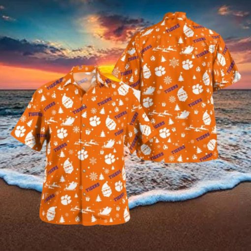 Clemson Tigers Christmas Hawaiian Shirt Beach Gift Fans For Men And Women