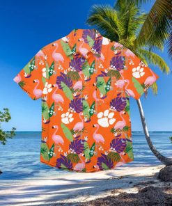 Clemson Tigers Floral Hawaiian Shirt