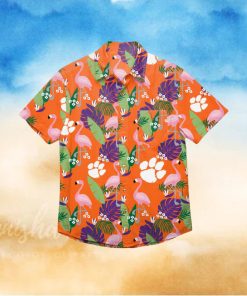 Clemson Tigers Floral Hawaiian Shirt