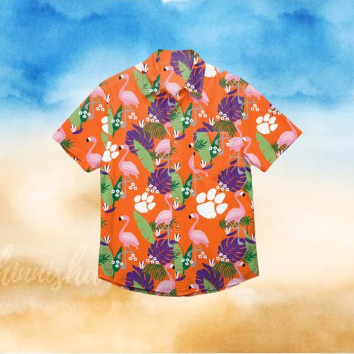 Clemson Tigers Floral Hawaiian Shirt