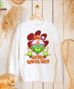 Clemson Tigers Grinch middle finger haters gonna hate shirt 3 Clemson Tigers Grinch middle finger haters gonna hate shirt