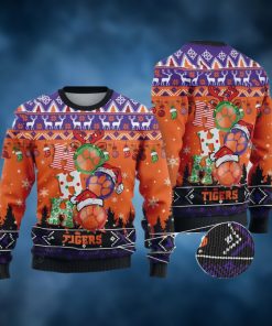 Clemson Tigers Ho Ho Ho Ugly Christmas Sweater