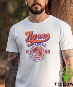 Clemson Tigers Ivory Baseball Logo T Shirt