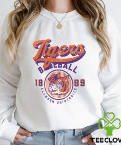 Clemson Tigers Ivory Baseball Logo T Shirt