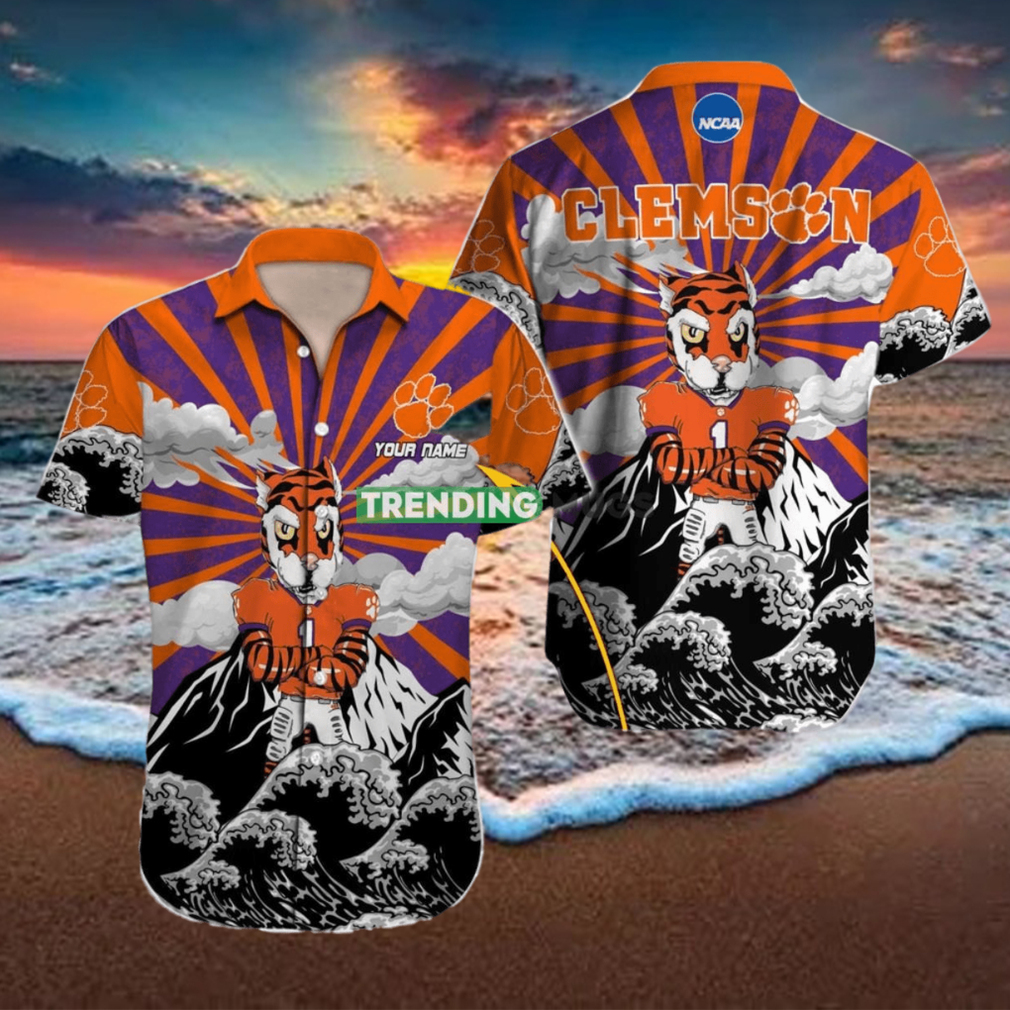 Clemson Tigers NCAA Custom Name Hawaiian Shirt Great Gift For Men And Women Fans hawaiian shirt Clemson Tigers NCAA Custom Name Hawaiian Shirt Great Gift For Men And Women Fans hawaiian shirt