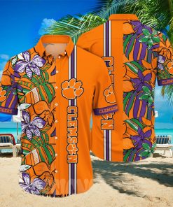 Clemson Tigers NCAA Floral Full Print 3D Hawaiian Shirt