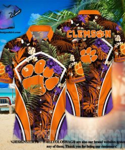 Clemson Tigers NCAA Floral Full Printing Hawaiian Shirt