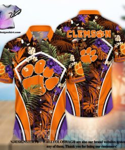 Clemson Tigers NCAA Floral Full Printing Hawaiian Shirt