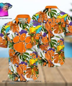 Clemson Tigers NCAA Flower 3D Full Print Hawaiian Shirt