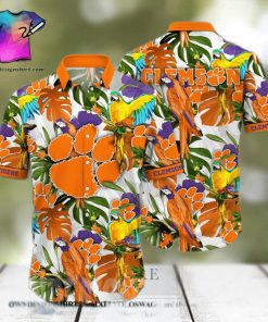 Clemson Tigers NCAA Flower 3D Full Print Hawaiian Shirt