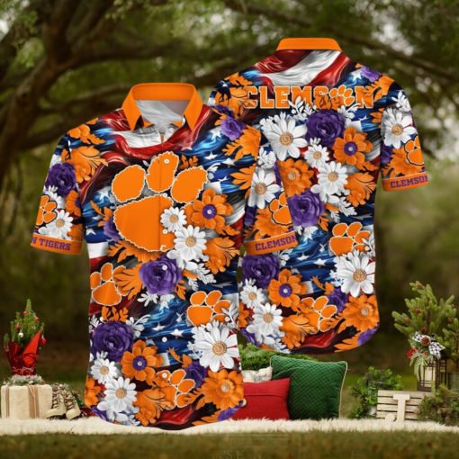 Clemson Tigers NCAA1 Hawaii Shirt Independence Day