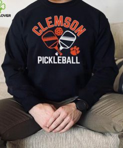Clemson Tigers Pickleball Crossed Paddles T Shirt
