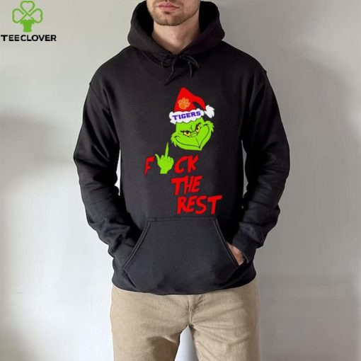 Clemson Tigers Santa Grinch fuck the rest hoodie, sweater, longsleeve, shirt v-neck, t-shirt