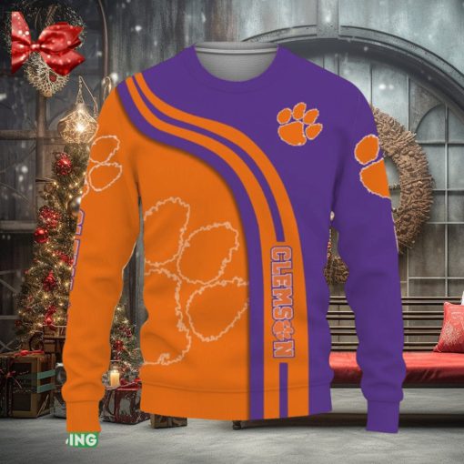 Clemson Tigers Sports American Teams Gift For Fan Road To Champion Knitted Christmas Sweater