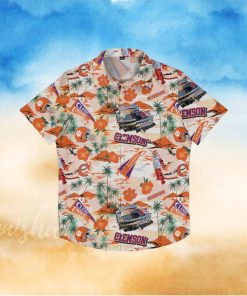 Clemson Tigers Thematic Stadium Print Hawaiian Shirt