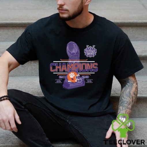 Clemson Tigers Win 38 35 Kentucky Football 2023 TaxSlayer Gator Bowl Champions Final Score Shirt