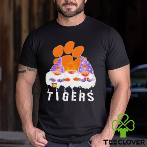 Clemson Tigers football team logo Gnomies Merry Christmas shirt