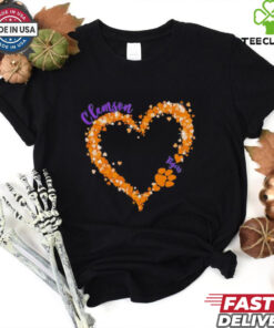 Clemson Tigers pride big hearts with the Tigers logo shirt