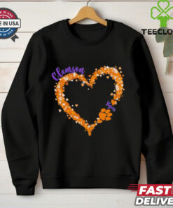 Clemson Tigers pride big hearts with the Tigers logo shirt