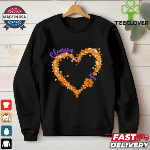 Clemson Tigers pride big hearts with the Tigers logo shirt