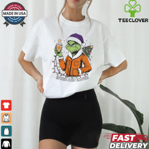 Clemson Tigers x Santa Grinch Is This Jolly Enough Merry Christmas Shirt