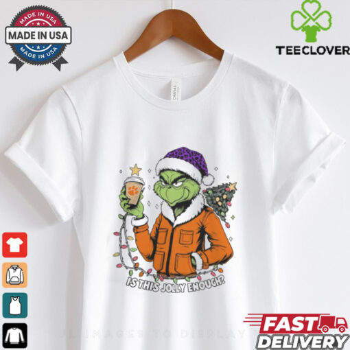 Clemson Tigers x Santa Grinch Is This Jolly Enough Merry Christmas Shirt