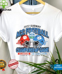 Clemson Vs North Carolina 2022 Subway ACC Football Championship Game Vintage Helmet Shirt