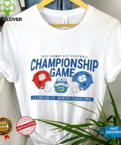 Clemson Vs North Carolina Subway ACC Football Championship Game Charlotte December 3, 2022 Shirt