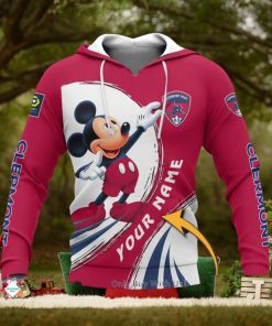 Clermont Foot 63 Custom Name Mickey Pullover Hoodie