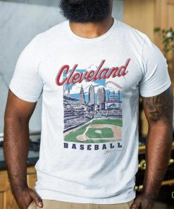 Cleveland Baseball Stadium And City Images T shirt