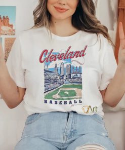 Cleveland Baseball Stadium And City Images T hoodie, sweater, longsleeve, shirt v-neck, t-shirt